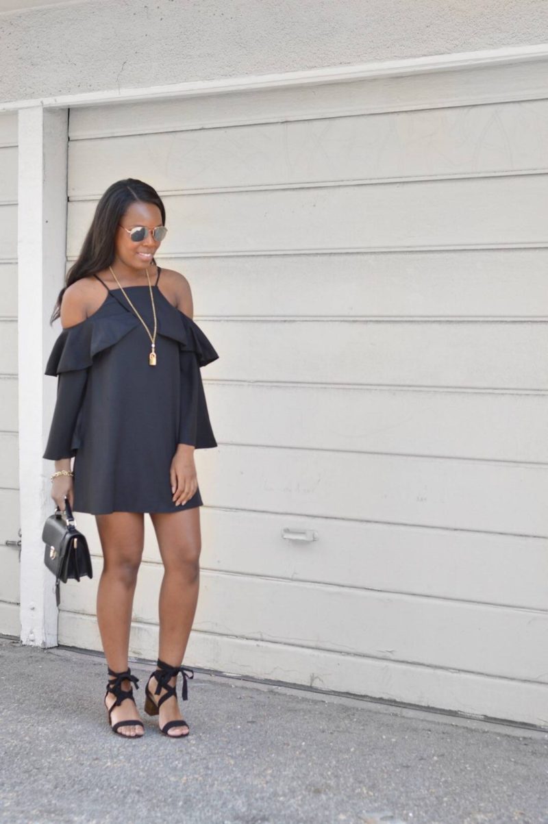 Casual little black dress- Le Fab Chic