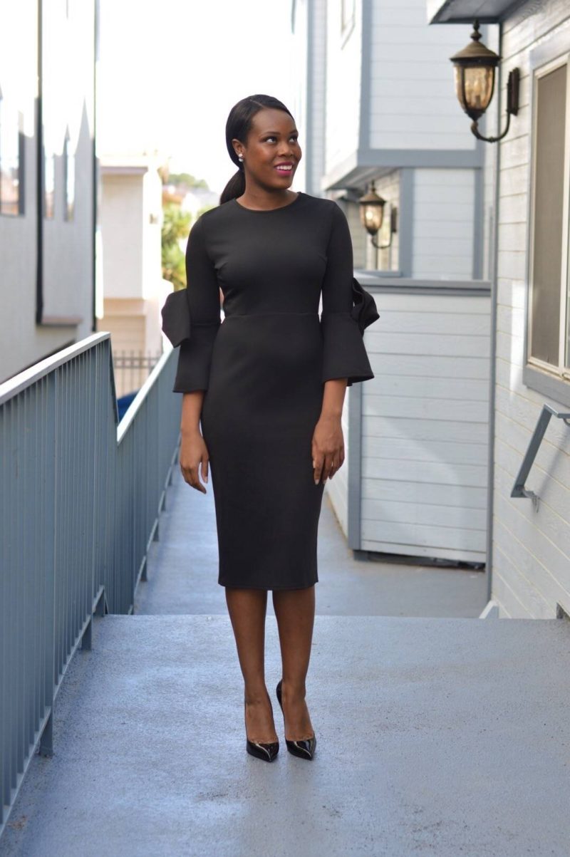 Dressy Black Dress - Le Fab Chic