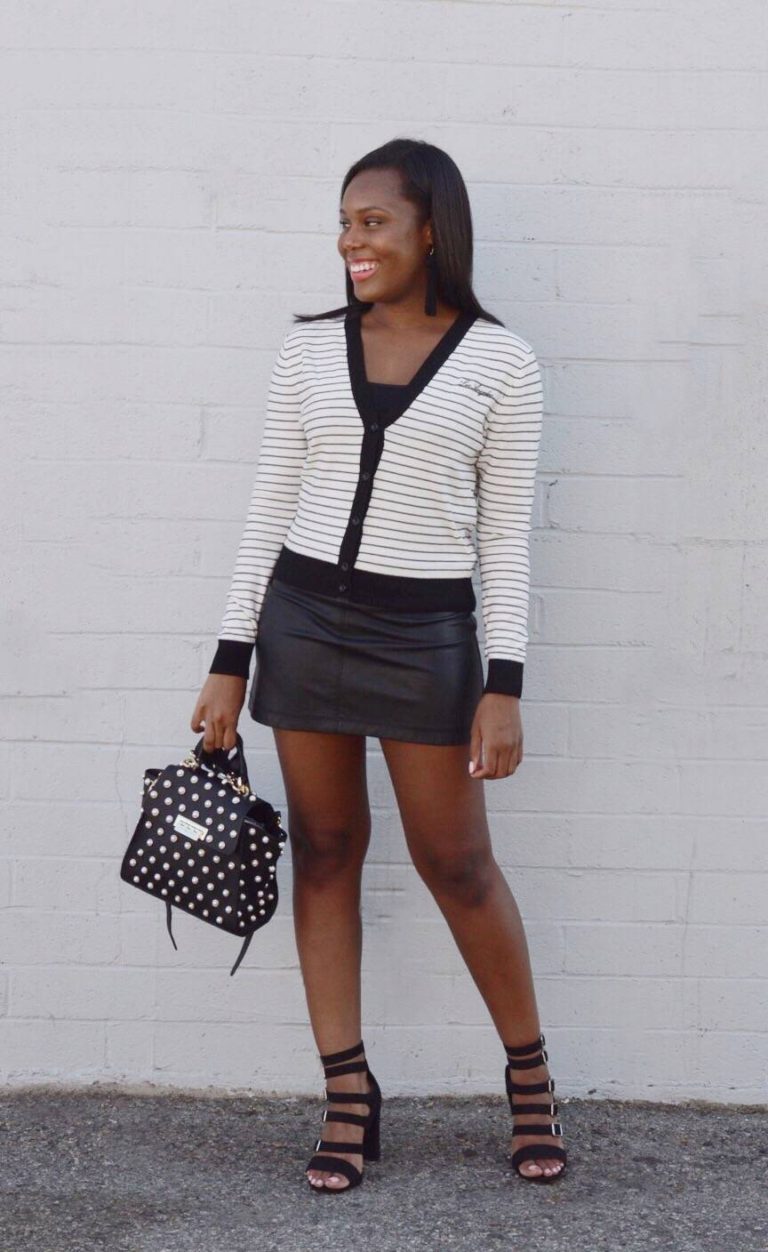 How to Style a Black and White Outfit - Le Fab Chic