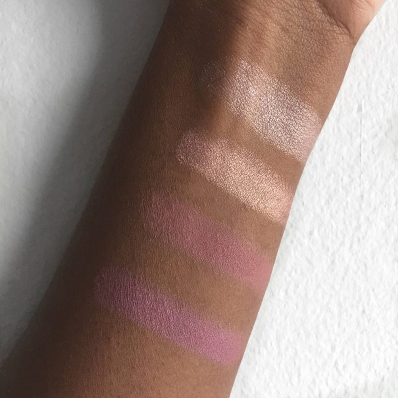 Urban Decay Backtalk Palette Swatches on dark skin