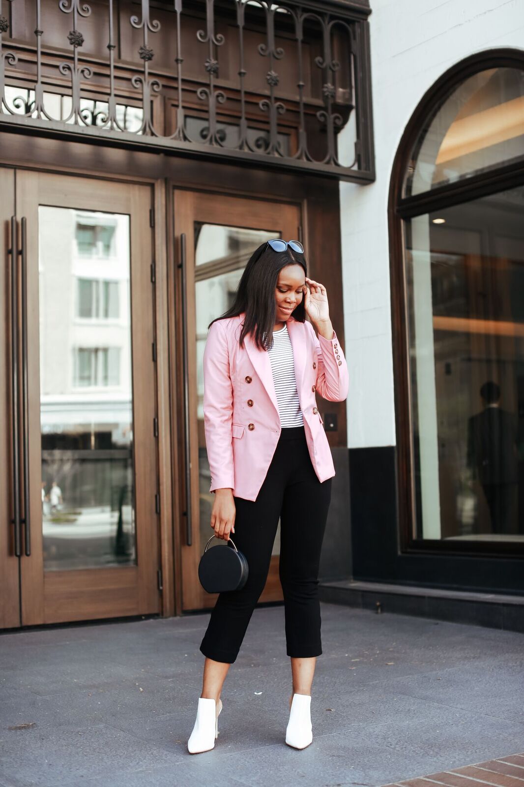 What to wear to work this spring/summer: Pink suit - Thatcorporatechic