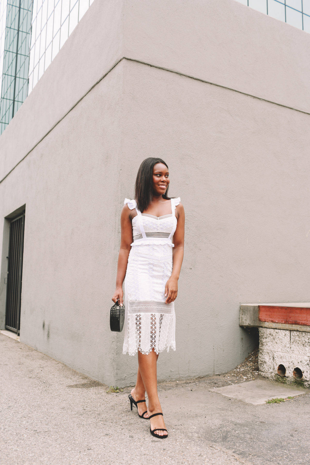 White Lace Dress - Le Fab Chic 