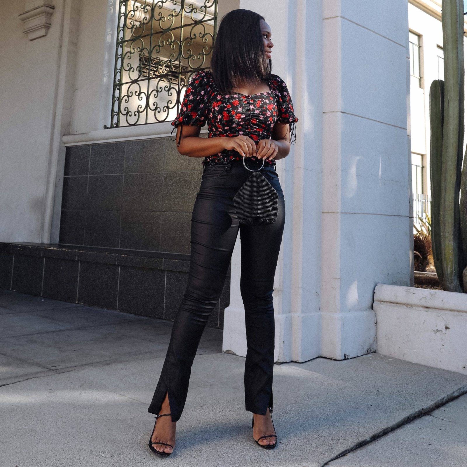 How to Style Coated Jeans - Le Fab Chic