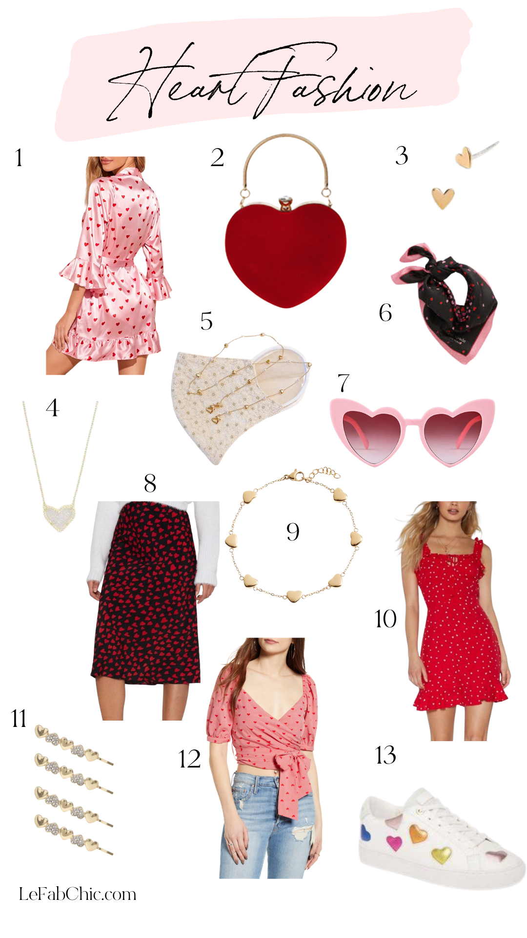 heart fashion items - Le Fab Chic